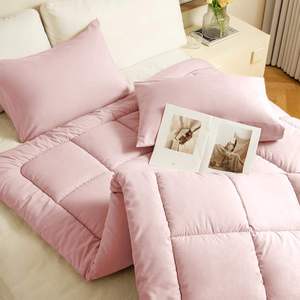 Edredón Acolchado de Poliéster Lavable, Cálido y Cómodo, de Alta Calidad, Color Rosa, para Hotel, Hospital, Hogar y Bodas - Product Image 3