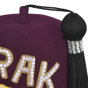 Gorras Fez Masónicas Bordadas a Mano Personalizadas / Gorras Fez Masónicas Totalmente Personalizadas de la Mejor Calidad a Precio Económico - Product Image 3