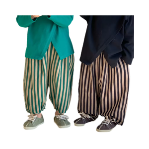 Pantalon Harem Solide Printemps-Automne pour Garçons avec Poche Contrastante, Taille Élastique Respirante, Pantalon Décontracté pour Enfants - Product Image 5