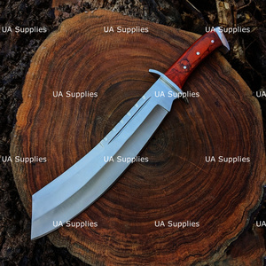 Couteau de chasse RAM BO IV style personnage de film, en acier au carbone, à pointe clip, manche en bois, lame non réglable de 17 pouces, objet de collection, DIY, OEM - Product Image 4