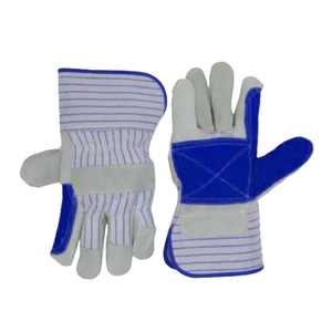 Gants de sécurité en coton rayés, longueur poignet, respirants, usage quotidien, design rouge et blanc - Product Image 2