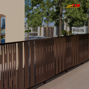 Panel de Cerca de Hierro Forjado, Valla Metálica Decorativa para Jardín con Acabado con Recubrimiento en Polvo para Seguridad de Villas y Paisajismo - Product Image 3