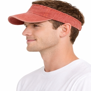 Visière de sport unisexe réglable avec boucle arrière personnalisable, visière incurvée, design ouvert, légère - Product Image 3