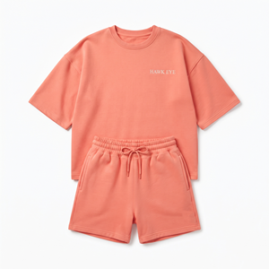 Conjunto de Camiseta y Pantalones Cortos de Moda con Logotipo Personalizado, Camiseta de Manga Corta, Conjuntos Cortos para Mujer, Conjunto de Dos Piezas a la Moda - Product Image 4