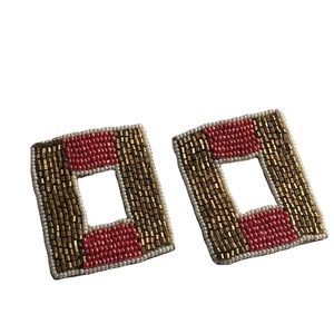 ต่างหูห้อยประดับลูกปัดปักลายอินเดียสุดฮิตจาก MD HANDICRAFTS - Product Image 1