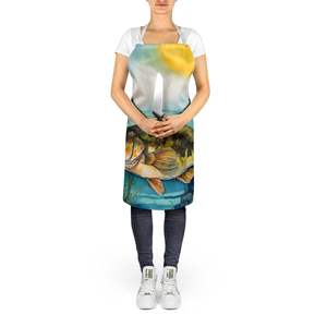 Delantal de lubina de boca pequeña Multicolor grande Unisex para cocinar, hornear, manualidades, jardinería, para adultos, hombres y mujeres - Product Image 5