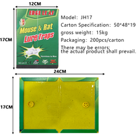 Piège à souris collant JH17 Mini, 70g, parfum arachide, pour souris et nuisibles
