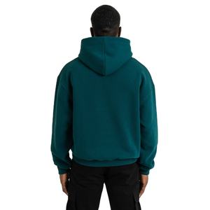 Sweats à capuche solides décontractés pour hommes hiver coton polyester tissu polaire 100% coton à capuche thermique personnalisé sweats à capuche personnalisés pour hommes - Product Image 2