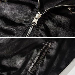 Chaqueta Varsity Estampada de Satén, Diseño Personalizado, Ropa de Trabajo de Invierno para Hombre, Transpirable, Resistente al Viento, Impermeable, con Forro de Nailon y Cierre de Cremallera - Product Image 6