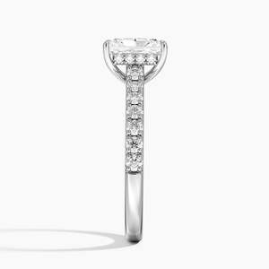 Anillo BOJ 0109 con Corte Radiante, Plata 925, Engaste de Puntas Delicadas, Anillo Solitario con Diamante de 2ct, Color D, VVS1, Moissanita, Certificado GRA - Product Image 3