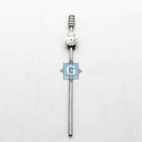 Tube d'aspiration manuel en acier inoxydable, instruments de microchirurgie ORL pour l'oreille moyenne