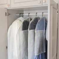 Housse de protection anti-poussière écologique et durable MA37 pour vêtements, personnalisable OEM, directement de l'usine, pour rangement de garde-robe et de salon