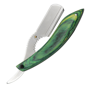Professional Barber Use High Quality Straight <b>Razor</b> for <b>Men</b> Wood Handle Stainless Steel Blade Customized Packaging OEM - Product Image 2