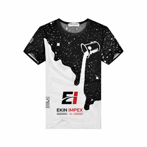 T-shirt personnalisé pour homme imprimé par sublimation |   T-shirt de sport en polyester à séchage rapide |   T-shirt avec logo OEM - Product Image 3