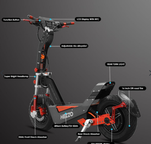 สกู๊ตเตอร์ไฟฟ้าคุณภาพดีที่สุด 100% มอเตอร์ 72V 8000W ยางตันขนาด 16 นิ้ว - Product Image 3
