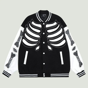 Wholesale Slim Custom Logo Plus Size Casual <b>Summer</b> Woolen Windproof Quick Dry Baseball Varsity <b>Jacket</b> <b>Men</b> - Product Image 1
