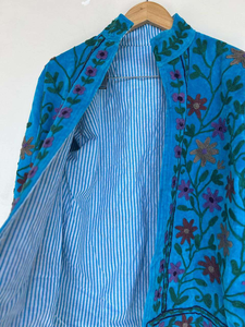Vestes brodées bohèmes à fleurs, intérieur en velours, coton, style bohème, manteau d'hiver, streetwear, bomber, veste bohème réversible pour femmes - Product Image 6
