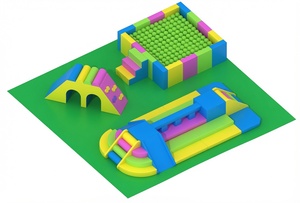 Parque Infantil de Plástico Colorido para Interiores con Piscina de Pelotas, Tobogán y Estructura de Escalada para Niños - Product Image 1