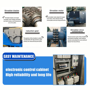 Trituradora <span class=keywords><strong>de</strong></span> Alta Eficiencia <span class=keywords><strong>de</strong></span> Doble Eje para <span class=keywords><strong>Chatarra</strong></span> <span class=keywords><strong>de</strong></span> Automóviles, Aluminio, Acero Inoxidable, Tambor, Barril, Tanque, con Engranajes y Rodamientos - Product Image 3