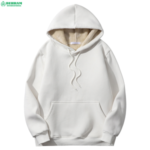 Sweat à capuche d'hiver coupe classique en molleton French Terry délavé au soleil et au sel, 80% coton 20% polyester, épaules tombantes, style pull - Product Image 3