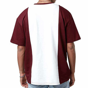 T-shirt d'été décontracté à col rond pour homme, avec empiècements de couleur, manches courtes, haute qualité, prix de gros fabricant - Product Image 4