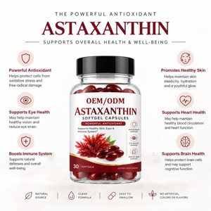 Capsules d'astaxanthine de haute qualité 12 mg, complément naturel d'astaxanthine, antioxydant premium en gélules pour hommes et femmes - Product Image 3