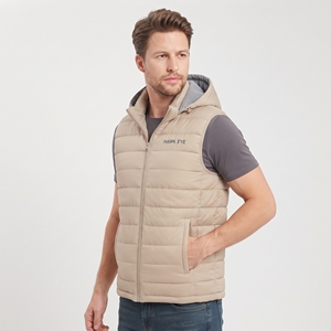 Parka de pana para hombre al por mayor, diseño de dos tonos con relleno de plumón, forro de piel sintética, abrigo cálido de invierno para exteriores - Product Image 4