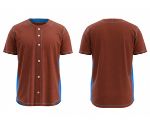 Camiseta de Béisbol Personalizada, Material Ligero de Doble Capa |   Uniforme de Béisbol para Equipo con Logotipo y Números Personalizados |   Poliéster Transpirable - Product Image 4