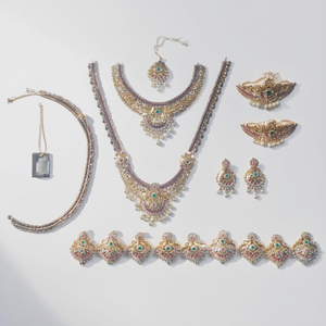Nova Mart Fashion & Costume Jewelry Sets Alloy with Gold Plating Oxidized Polish Finish Casual Style Made in India - Product Image 2