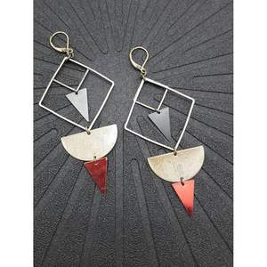 Modèle 133 F en cuivre et laiton, fabrication artisanale, bijoux écologiques et tendance pour les fêtes, accessoire en cristal durable, vente chaude de qualité supérieure - Product Image 3