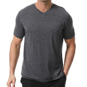 Breathable 100% <b>Wool</b> Men Short Sleeve Blank Custom Crewneck Lightweight <b>Base</b> <b>Layer</b> Hiking T-Shirt Quick Dry Soft - Product Image 6