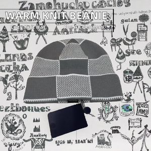 Gorro de lana de diseño para otoño e invierno, cálido, tejido, a prueba de frío, para uso en exteriores, gorro de lana en venta - Product Image 5