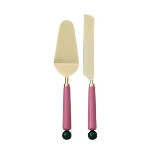 Luxury Metal <b>Cake</b> <b>Server</b> Set Dessert Cutting and Serving Collection for Weddings and Parties - Product Image 2
