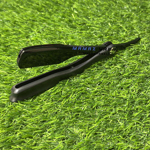 Professional Manual Folding Pinch Razors Black Barber Flip Razor Single Blade Straight <b>Edge</b> Shaving Razor with Durable <b>Plastic</b> - Product Image 1