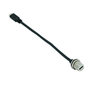 ขั้วต่อ USB C ตัวเมียแบบอุตสาหกรรมที่ทนทานมาตรฐาน IP67 พร้อมเกลียว PG9 สำหรับ PCB และสายเคเบิล - Product Image 3