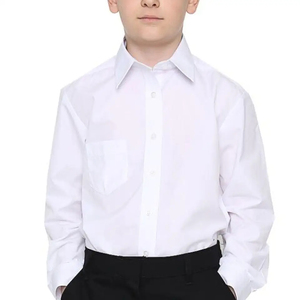 Top Quality Turn Over Collar Button <b>Down</b> School Shirt With <b>Pants</b> Sets For Adults Boys With Customization Options - Product Image 5