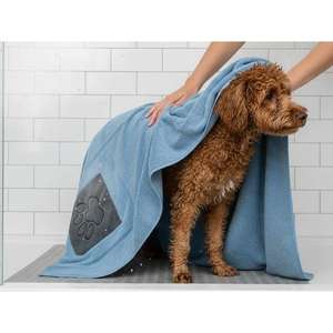 Serviette pour chien et chat YOMMY en microfibre (chenille) super absorbante et ultra-douce, séchage rapide, accessoire de nettoyage et de bain pour animaux de compagnie - Product Image 6