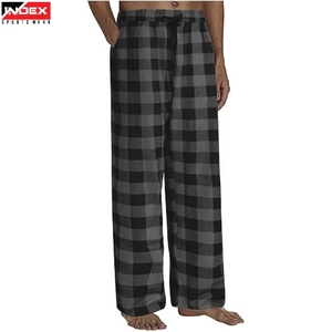 Affordable USA Flannel <b>Trouser</b> <b>Men</b> Warm Plaid Pants <b>Elastic</b> Waist Relax Fit Winter Streetwear Collection - Product Image 1