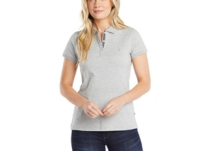 Polo de golf casual liso de alta calidad para mujer, con logo personalizado, moderno, de punto, en oferta, clásico de verano. - Product Image 6