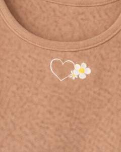 Women Ribbed Crop Tank <b>Top</b> And Drawstring Shorts Set Camel Beige With <b>Heart</b> Daisy Embroidery Casual Lounge Two Piece Outfit - Product Image 6