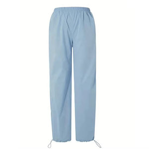 Pantalon de jogging streetwear hip-hop personnalisé pour femme, en polaire respirante, taille haute avec cordon de serrage, vente en gros, prix abordable - Product Image 5