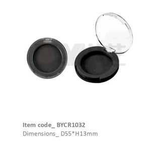 Boîte compacte en plastique à couvercle rabattable - Boîte transparente vide pour fard à paupières, blush, contour, bronzer, illuminateur, anticernes - Product Image 1