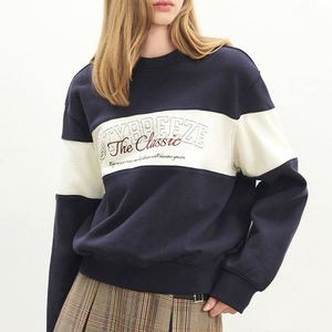 Sweat-shirt classique à col rond en coton 100% pour femmes, coupe décontractée, tissu respirant, sweat-shirt d'hiver pour streetwear - Product Image 4