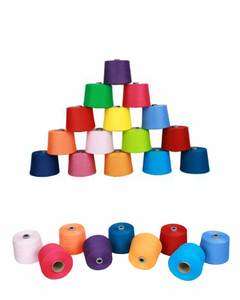 Nhà Máy Trực Tiếp 100% Polyester Sợi 21/32 May Khâu Chủ Đề Nhuộm Chất Liệu Vải Dệt Kim Dệt Giá Rẻ Đảm Bảo Cao - Product Image 1