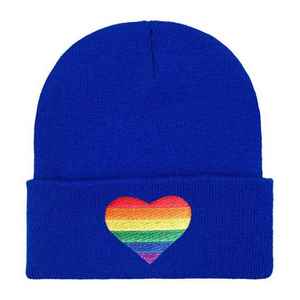 Bonnet en acrylique 100 % de qualité supérieure avec logo, bonnet d'hiver tricoté court à revers, uni, imprimé, chaud, en coton tricoté - Product Image 4