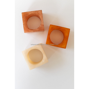 Anillos de Servilleta de Resina Hechos a Mano al por Mayor de 2.5cm, Decoración para Mesa de Comedor, Ocasiones Festivas, Precio Razonable, Juego de Anillos para Vajilla - Product Image 2