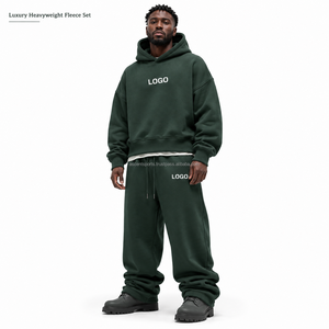 Conjunto de Ropa Deportiva para Hombre, Sudadera con Capucha de Felpa Suave, Pantalones Deportivos a Juego, Traje Cómodo de Dos Piezas para el Aeropuerto o Uso Diario - Product Image 2