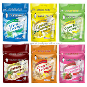 Tableta HALAL Tastimint sin azúcar, caramelos, menta, limón, refrescantes, sabrosas pastillas, 15g/paquete, bolsa cerrada con cremallera, hecha en Malasia - Product Image 6