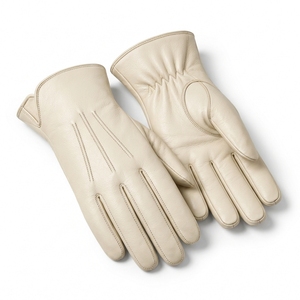 Guantes de cuero resistentes para trabajo y jardinería, los más populares, de cuero vacuno de caña larga, los más populares de cuero vacuno de caña larga y de piel dividida - Product Image 3