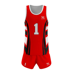 Uniforme de volley-ball unisexe de qualité supérieure, taille plus, 100% polyester, sublimation personnalisée, vente en gros, pas cher - Product Image 6
